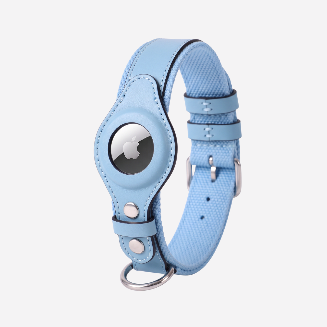 The Zoomie Tracker Collar for AirTag