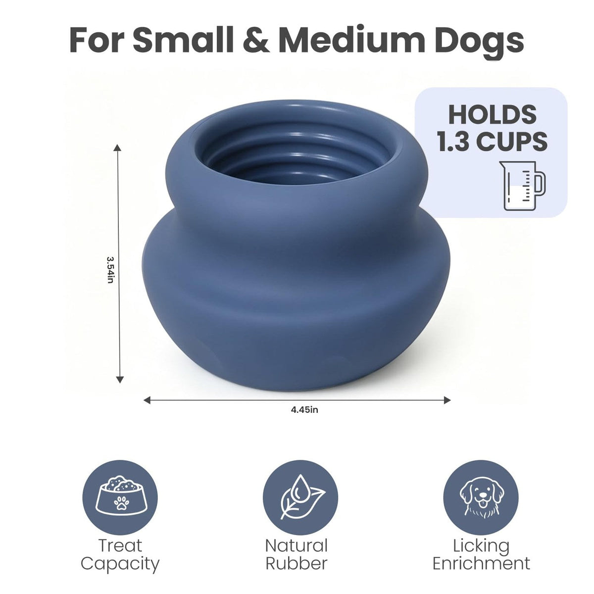 Size and capacity of the Wobble Lick Bowl