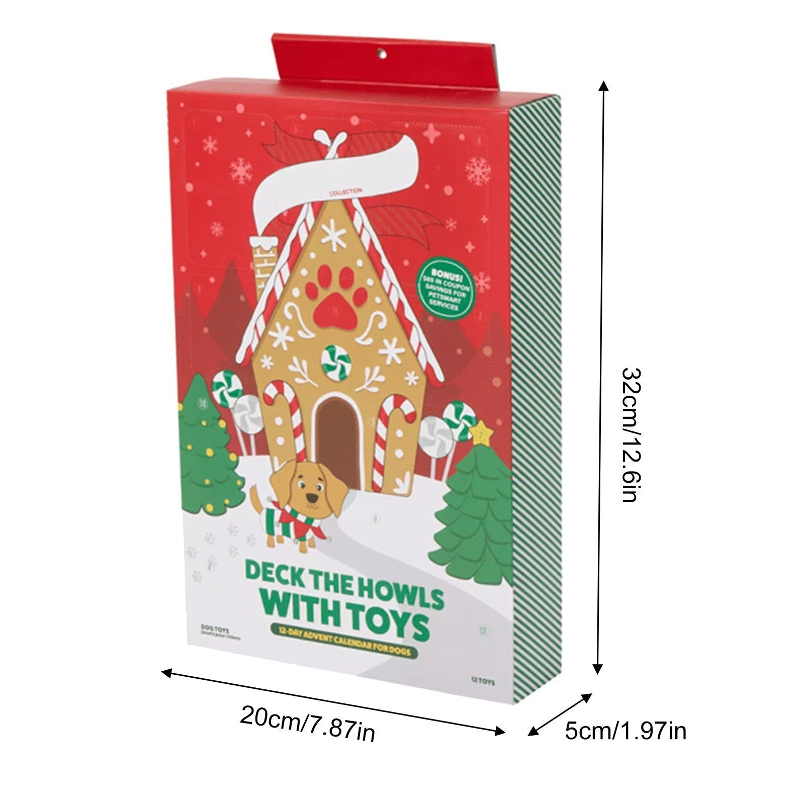 The advent calendar box, 32 x 20 x 5 cm