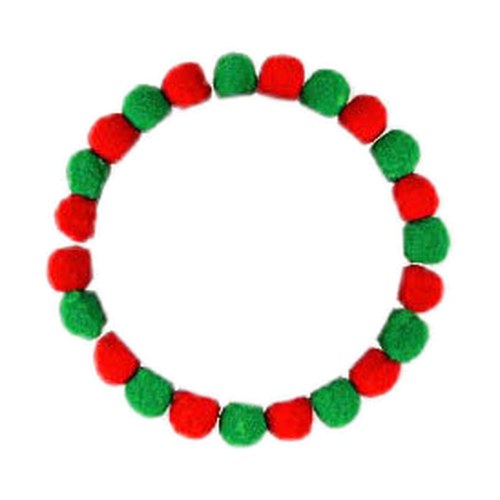 Pom-pom collar